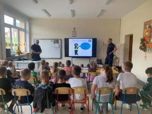 Uczniowie Szkoły Podstawowej im. Jana Pawła II w Łubnie spotkali się